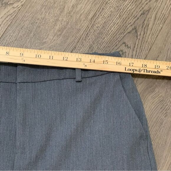 A NEW DAY Slacks Women’s 14 Gray Wide Leg Front Pockets Faux Back Pockets. - Picture 10 of 14